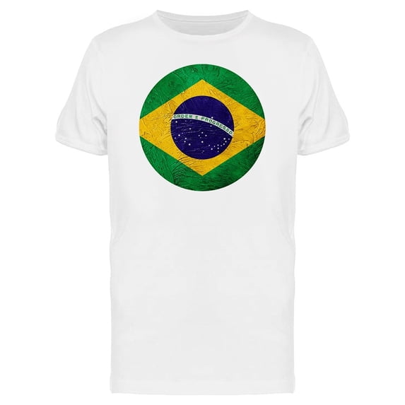 Grunge Brasil Flag Tee Men's -Image by Shutterstock