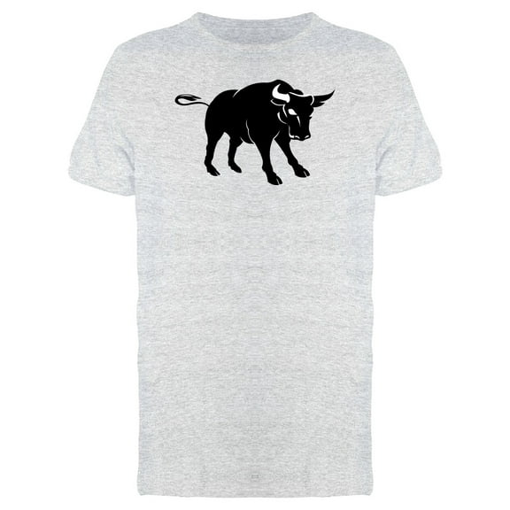 Grunge Bull Doodle T-Shirt Men -Image by Shutterstock, Male XX-Large