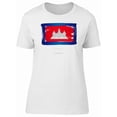 thumbnail image 1 of Grunge Cambodia Flag Watercolor Tee Men's -Image by Shutterstock, 1 of 4