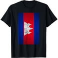 thumbnail image 1 of Grunge Cambodia Nation Flag Retro Khmer Asia Cambodian Gift T-Shirt, 1 of 4