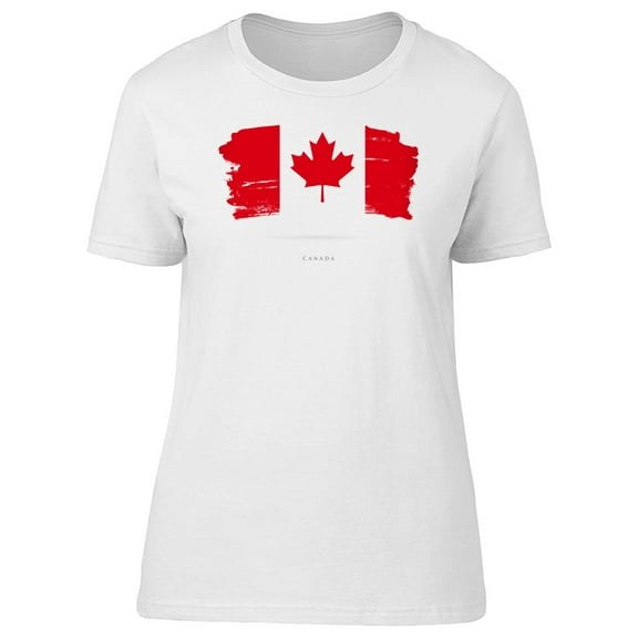 Grunge Canada Flag Watercolor T-Shirt Men -Image by Shutterstock, Male Small