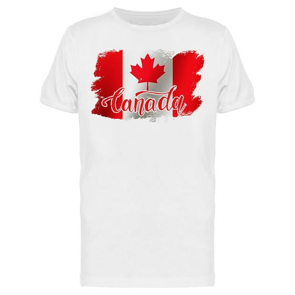 Grunge Canadian Flag T-Shirt Men -Image by Shutterstock, Male Small