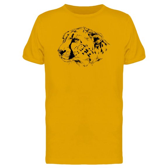 Grunge Cheetah Head Sketch Tee Men's -Image by Shutterstock