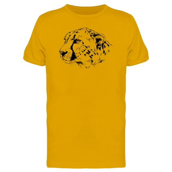 Grunge Cheetah Head Sketch Tee Men's -Image by Shutterstock