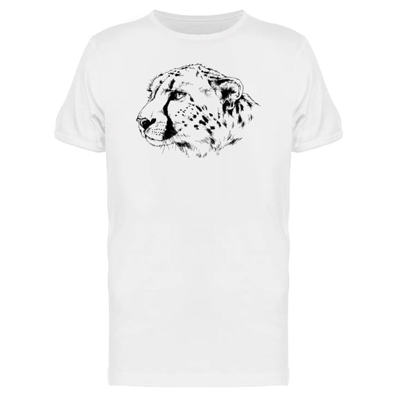Grunge Cheetah Head Sketch Tee Men's -Image by Shutterstock