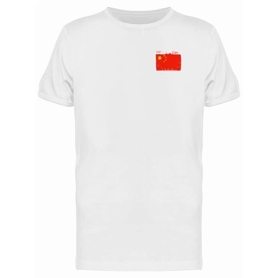 Grunge China Flag Doodle Tee Men's -Image by Shutterstock
