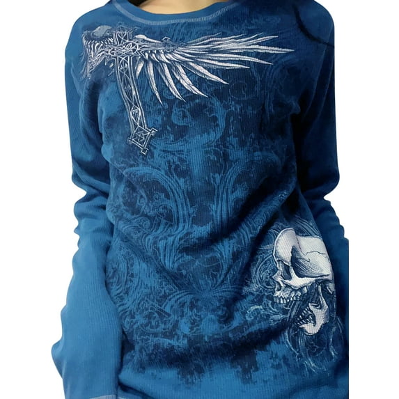 Grunge Clothes for Women Y2K Tops Long Sleeve Fairy Grunge Aesthetic Shirts Teen Girls Vintage Graphic Tees