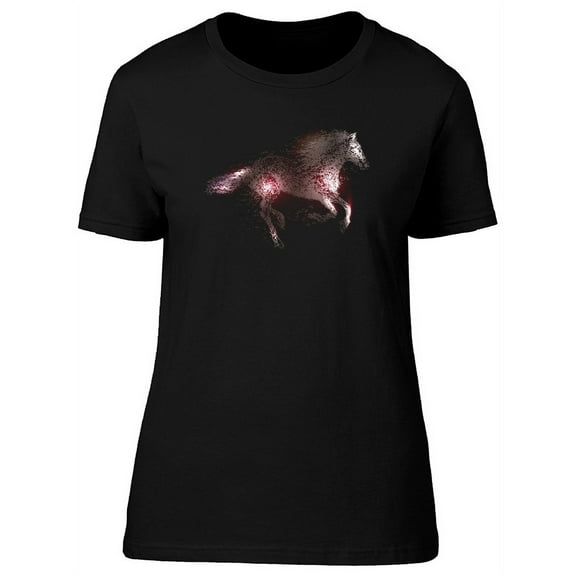 Grunge Dark Horse Running T-Shirt Women -Image by Shutterstock, Female Medium