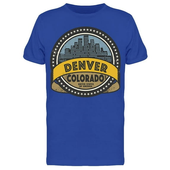 Grunge Denver Colorado T-Shirt Men -Image by Shutterstock, Male Large