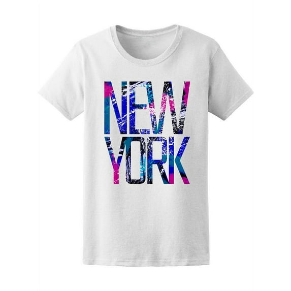 Grunge Effect New York T-Shirt Women -Image by Shutterstock, Female Large