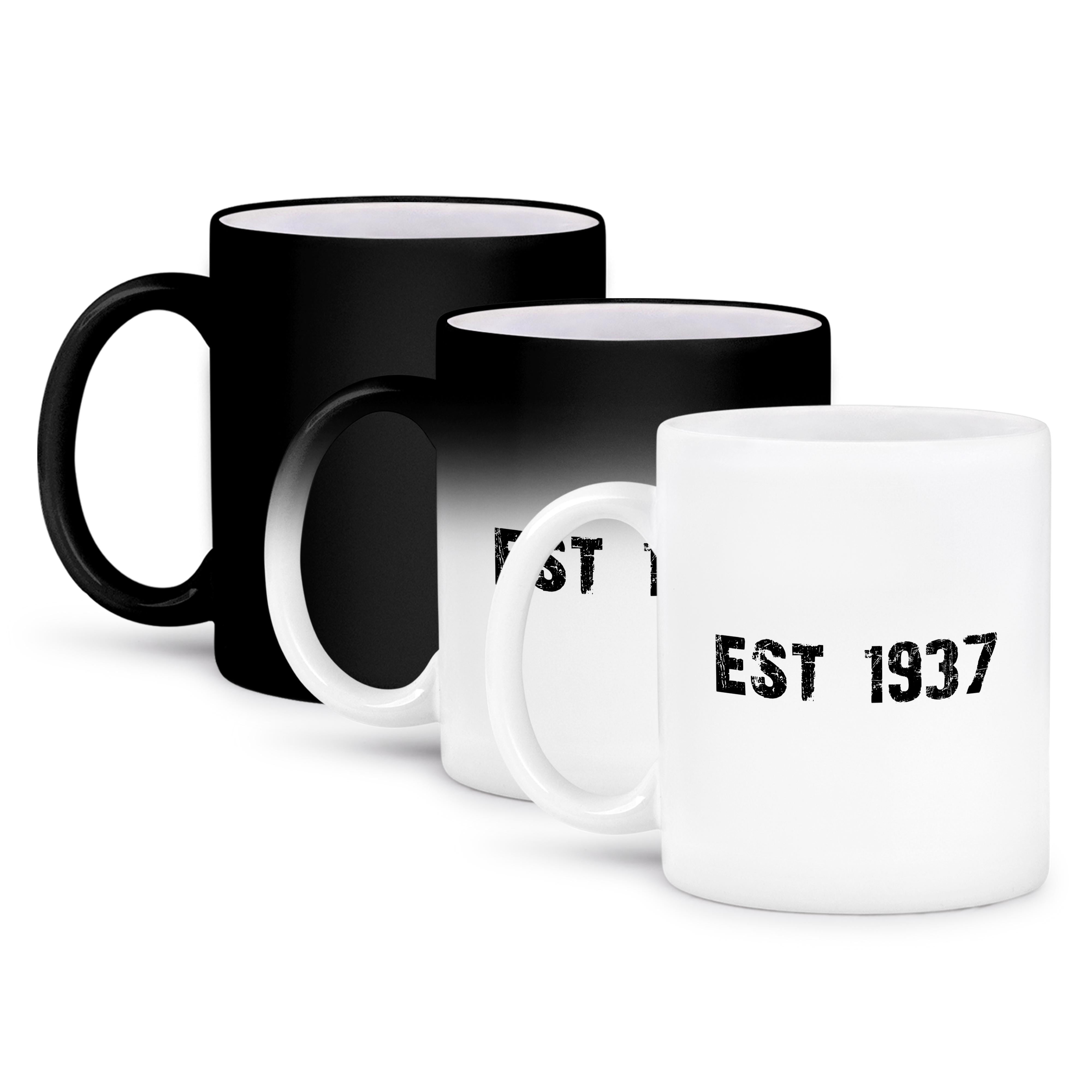 15 Oz Coffee Mug Grunge Est Established In 1946 - Forties Baby Born Child  Of The 1940s Personal Custom Birth Year 21 Oz Sports Water Bottle Wb 161439  1 Custom 1947 Mug