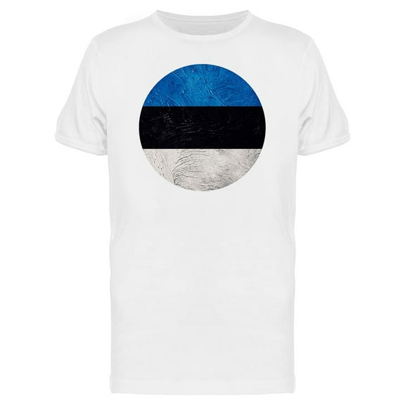 Grunge Estonia Flag T-Shirt Men -Image by Shutterstock, Male XX-Large