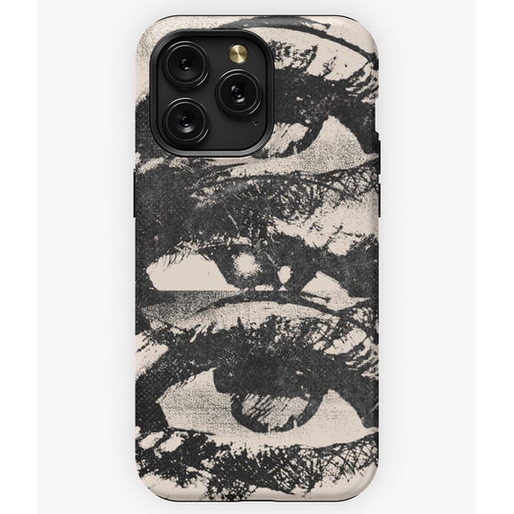 Grunge Eyes BLK Aesthetic Art M3948 Phone Case for iPhone 17 16 15 14 13 12 11 Pro Max