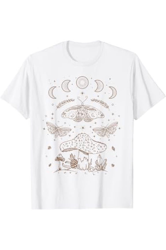Grunge Fairycore Aesthetic Cottagecore Butterfly Mushroom T-Shirt