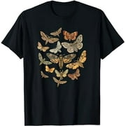 Grunge Fairycore Aesthetic Cottagecore Goth Moth Goblincore T-Shirt