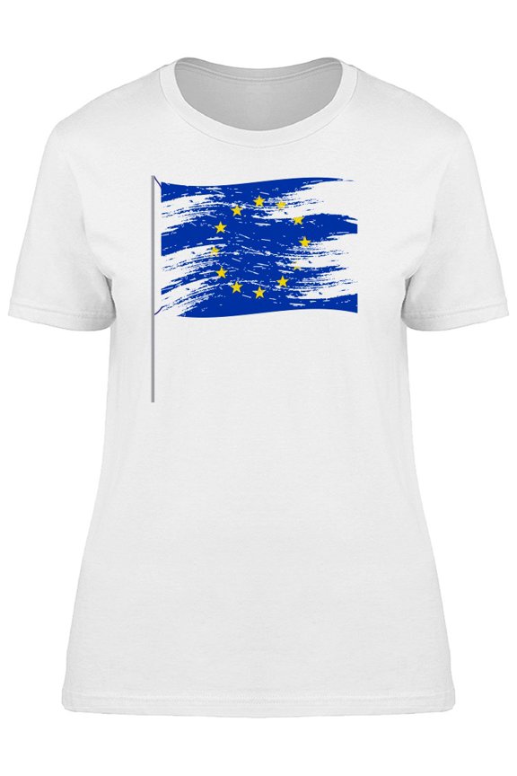 Grunge Flag Of Eu Union T-Shirt Men -Image by Shutterstock, Male XX-Large