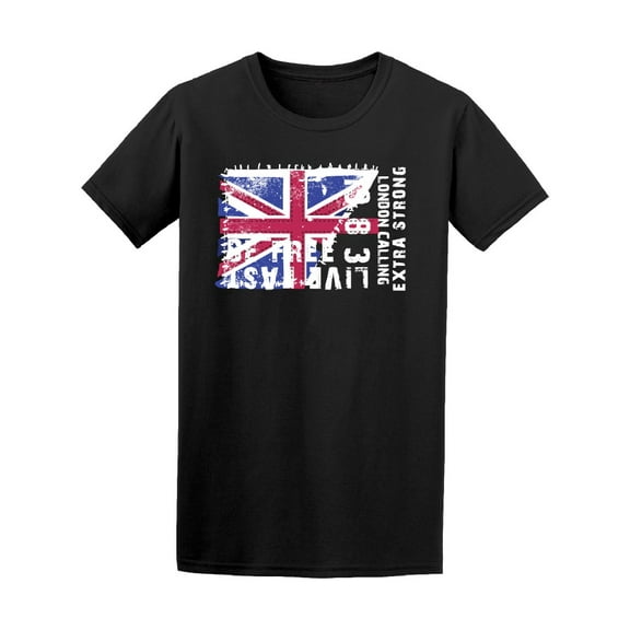 Grunge Flag Of United Kingdom T-Shirt Men -Image by Shutterstock, Male Medium