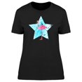 thumbnail image 1 of Grunge Flamingo Watercolor Star T-Shirt Women -Image by Shutterstock, Female Small, 1 of 2