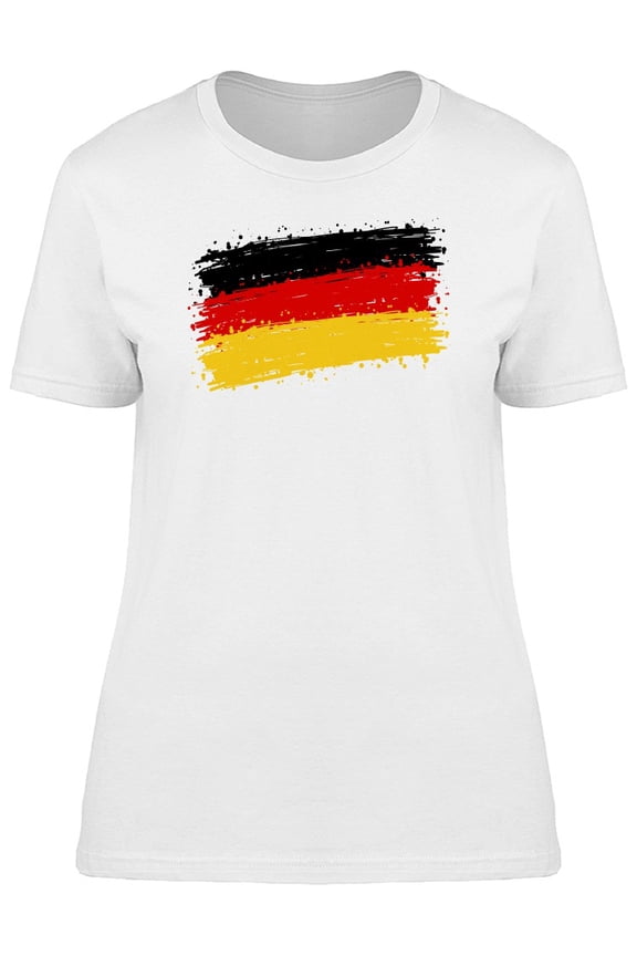Grunge Germany Brush Flag T-Shirt Men -Image by Shutterstock, Male x-Large