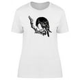 thumbnail image 1 of Grunge Gothic Crow Sketch T-Shirt Women -Image by Shutterstock, Female x-Large, 1 of 2