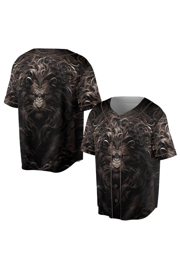 Grunge Gothic Lion Eyes Lion Lover Gift Baseball Jersey S-5XL