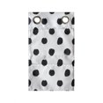 thumbnail image 1 of Grunge Hanging Pocket Organizer, Geometric Circle Splashes Smudges Hand Drawn Murky Polka Dots Monochrome, Printed Polyester Storage Bag with Pockets, 9" x 16", Charcoal Grey White, 1 of 2