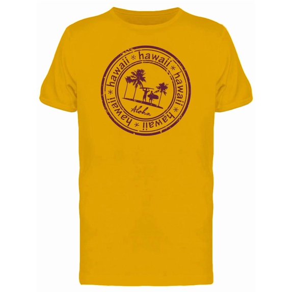 Grunge Hawaii Aloha Stamp Tee Men's -Image by Shutterstock