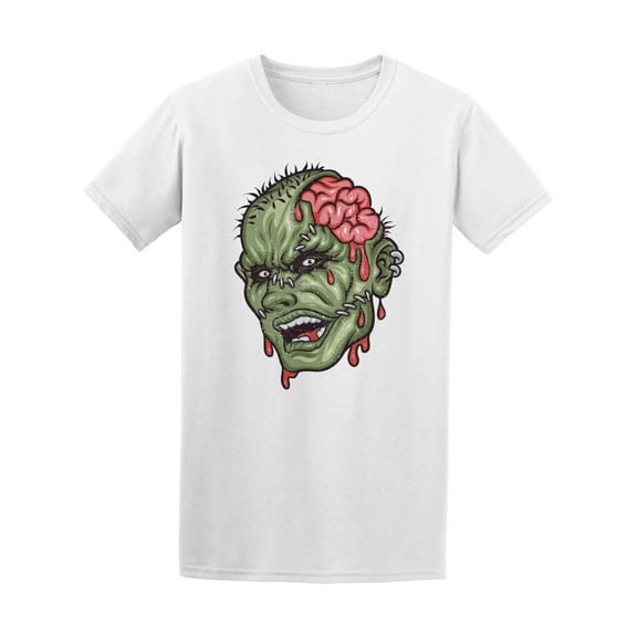 Grunge Head Zombie T-Shirt Men -Image by Shutterstock, Male Medium