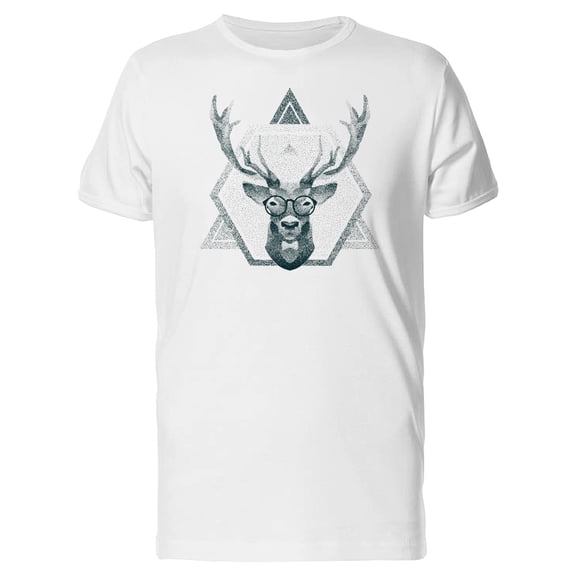 Grunge Hipster Abstract Deer T-Shirt Men -Image by Shutterstock, Male Medium