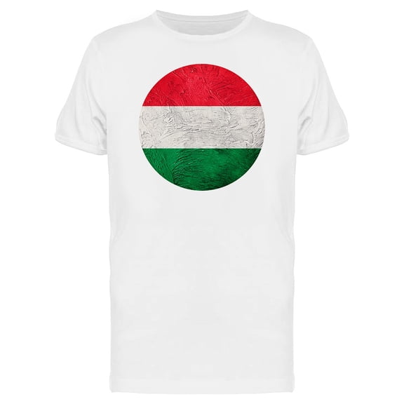Grunge Hungary Flag T-Shirt Men -Image by Shutterstock, Male Small