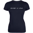 thumbnail image 1 of Grunge Is Dead Inspired By Kurt Cobain Navy Juniors Soft T-Shirt - Large, 1 of 1