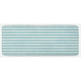 thumbnail image 1 of Grunge Kitchen Mat, Horizontally Striped Pattern with Brushstrokes Grunge and Weathered Look, Plush Decorative Kitchen Mat with Non Slip Backing, 47" X 19", Pale Blue Off White, by Ambesonne, 1 of 1