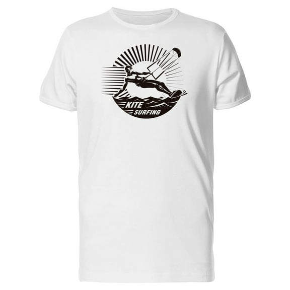 Grunge Kite Surfing Man T-Shirt Men -Image by Shutterstock, Male Small