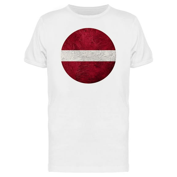 Grunge Latvia Flag T-Shirt Men -Image by Shutterstock, Male Small