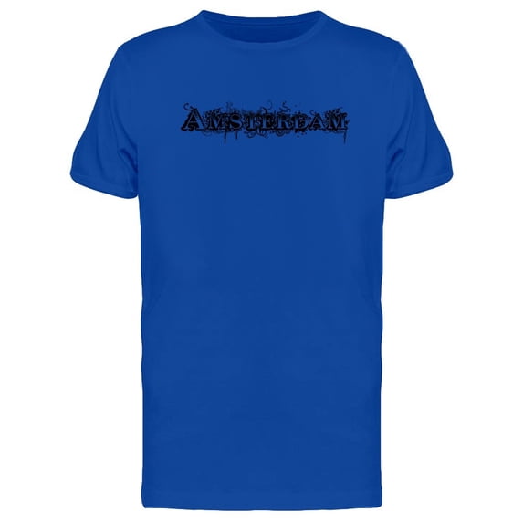 Grunge Lettering Amsterdam Tee Men's -Image by Shutterstock