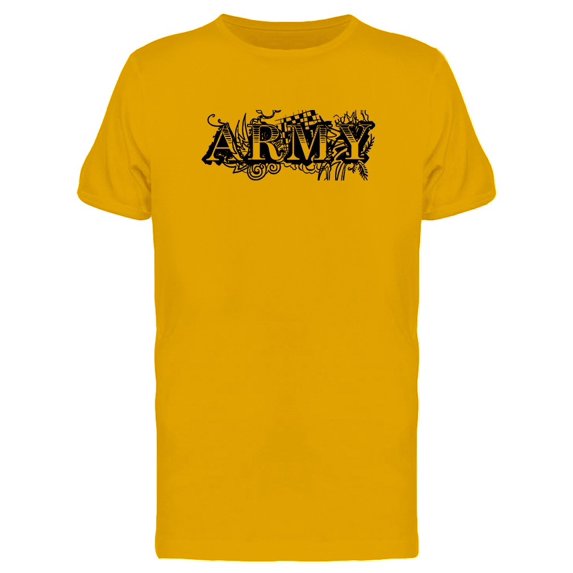 Grunge Lettering Army Tee Men's -Image by Shutterstock