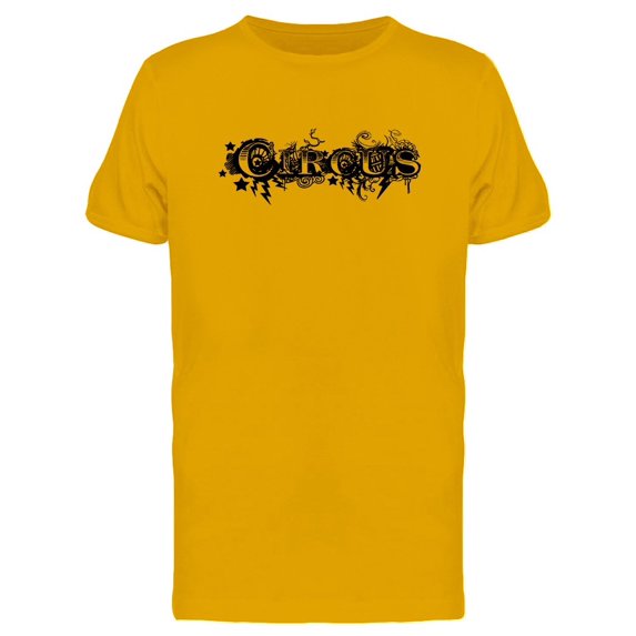 Grunge Lettering Circus Tee Men's -Image by Shutterstock