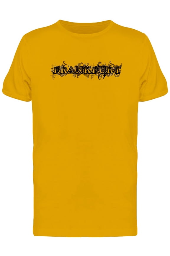 Grunge Lettering Frankfurt T-Shirt Men -Image by Shutterstock, Male Medium