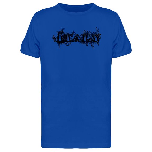 Grunge Lettering Italy T-Shirt Men -Image by Shutterstock, Male Large