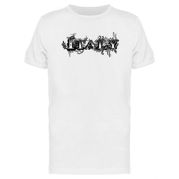 Grunge Lettering Italy T-Shirt Men -Image by Shutterstock, Male Small