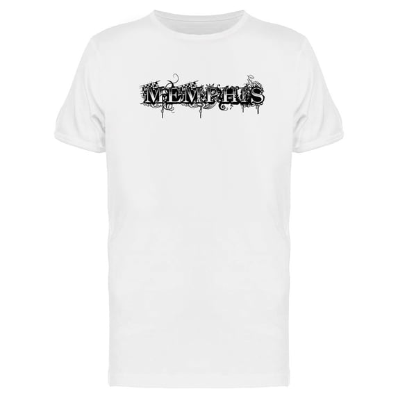 Grunge Lettering Memphis Tee Men's -Image by Shutterstock