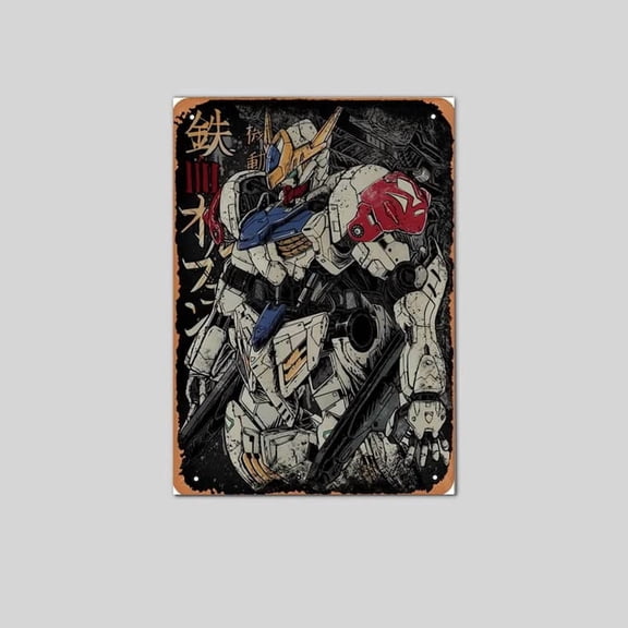 Grunge Mecha Robot Poster Size 24''x36'' The Golden Shop