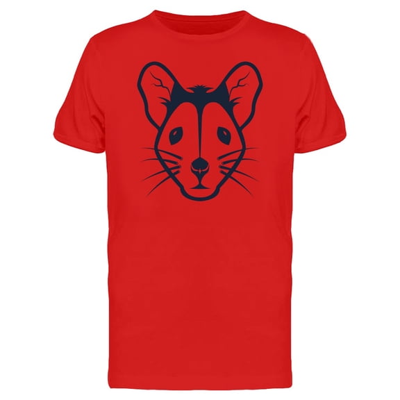 Grunge Mouse Head Hipster Face T-Shirt Men -Image by Shutterstock, Male Large