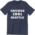 thumbnail image 1 of Grunge Music 1991 Seattle - Washington Tacoma Funny 90s Men's T-Shirt, 1 of 4