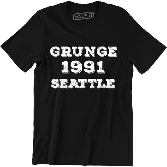 Grunge Music 1991 Seattle - Washington Tacoma Funny 90s Men's T-Shirt