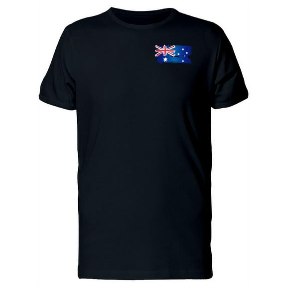 Grunge Pocket Flag Of Australia T-Shirt Men -Image by Shutterstock, Male x-Large
