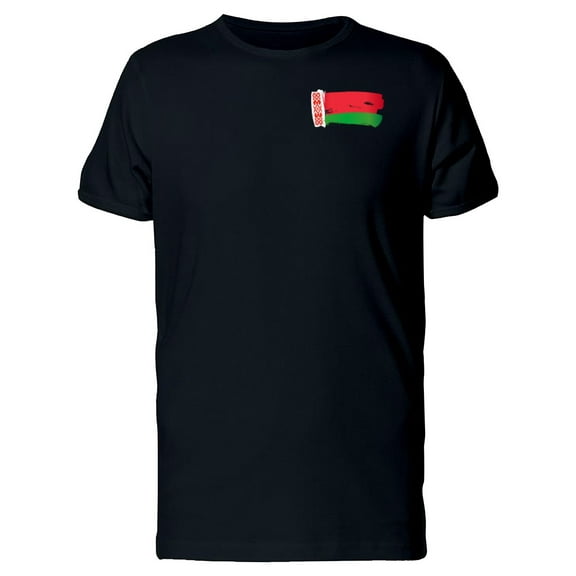 Grunge Pocket Flag Of Belarus T-Shirt Men -Image by Shutterstock, Male Medium