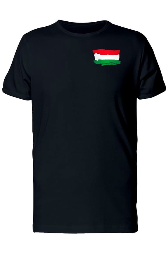 Grunge Pocket Flag Of Hungary T-Shirt Men -Image by Shutterstock, Male Large
