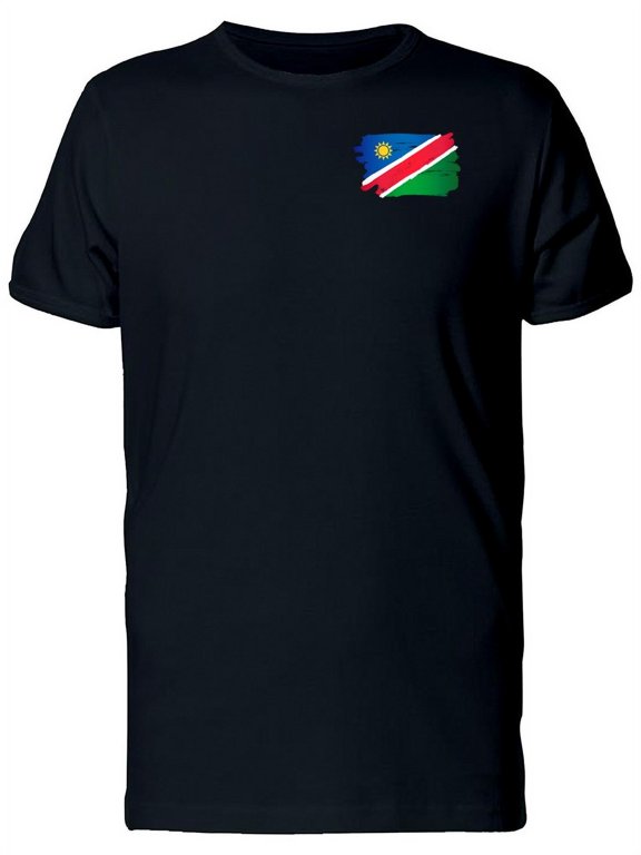 Grunge Pocket Flag Of Namibia T-Shirt Men -Image by Shutterstock, Male Small