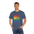 thumbnail image 1 of Grunge Pride: Rainbow Flag Comfort Colors 1717 T-Shirt Tee, 1 of 3